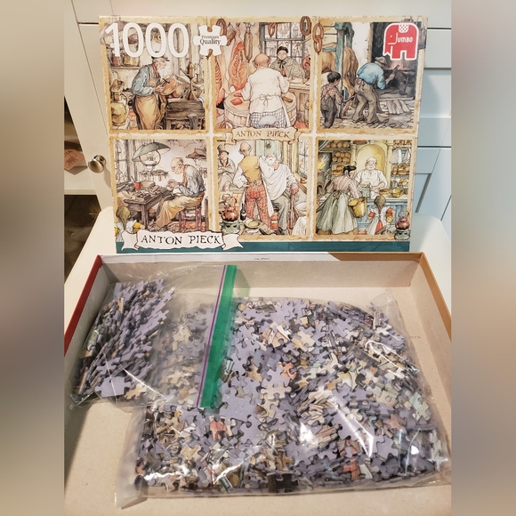 Jumbo (18817) - Anton Pieck: "Craftmanship" - 1000 pieces puzzle - open box - Picture 3 of 5